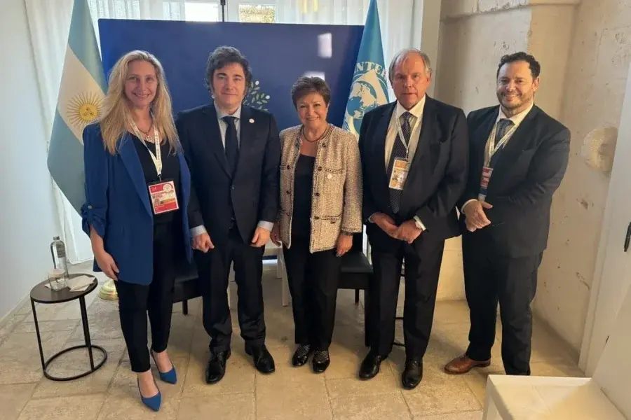Milei se reunió con Kristalina Georgieva y la elogió: "conectamos desde la transparencia"