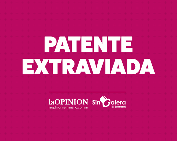Patente de moto extraviada