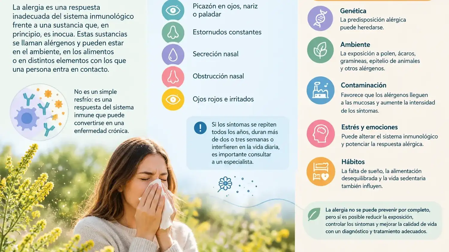 Síntesis de síntomas, tratamientos abordaje