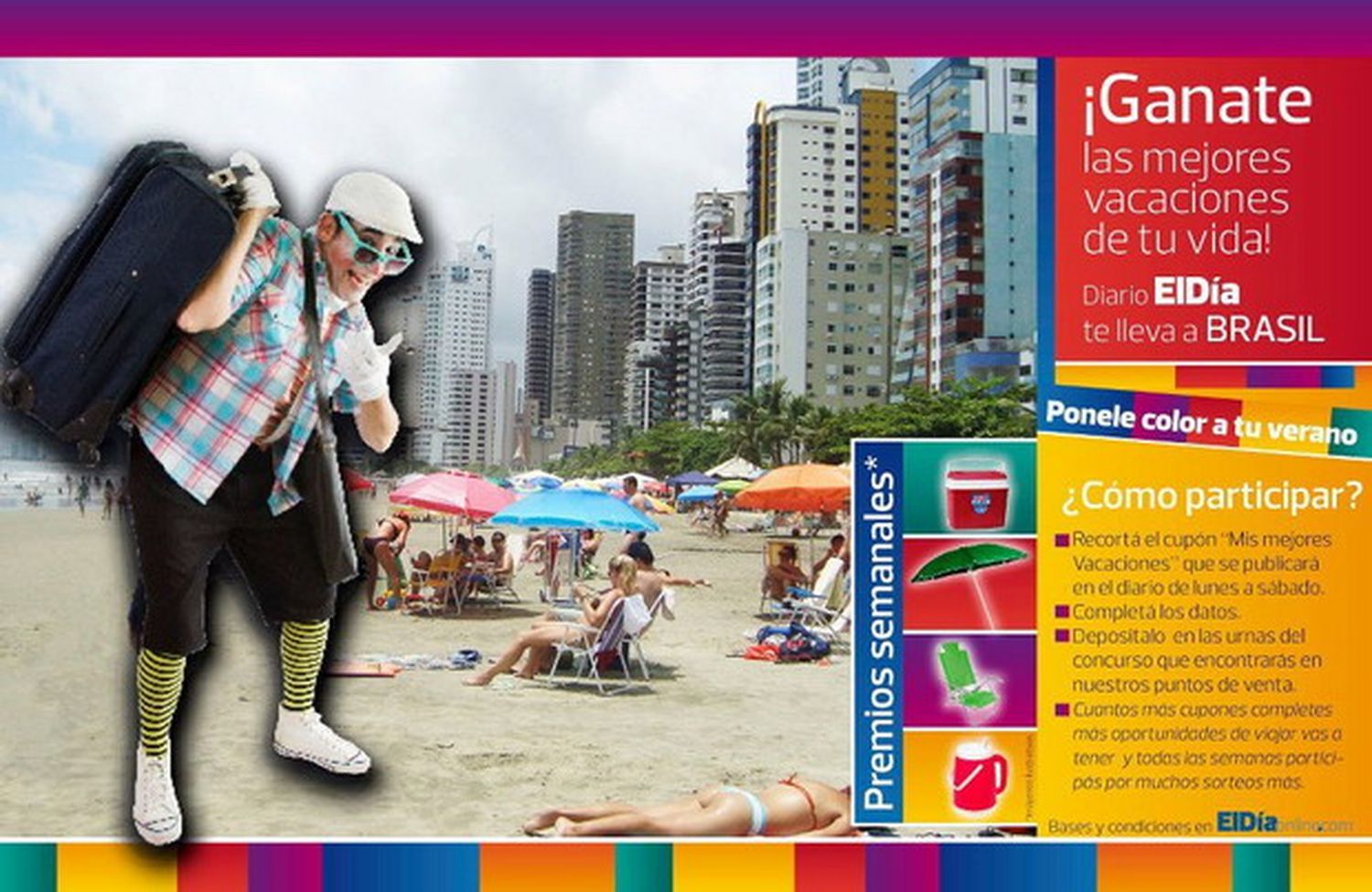 Cuatro nuevos ganadores del concurso "Ponele color a tu verano"