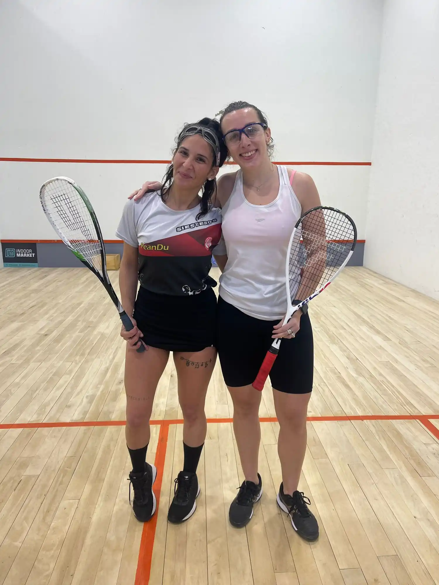 Finalistas de damas. Celeste Pereira venció a Nicole Lacoste