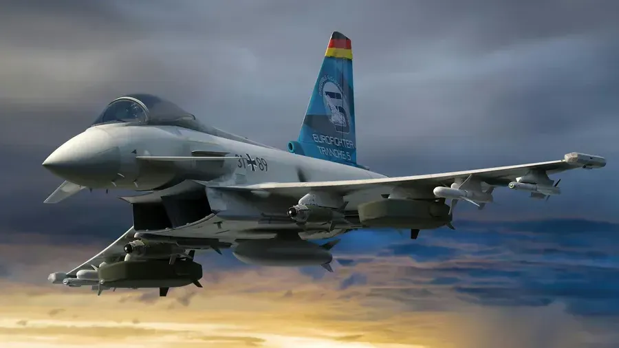 Render de Airbus de un Eurofighter Tranche 5 alemán.