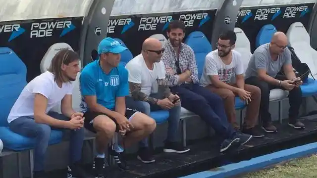 Sampaoli presenció la práctica de Racing para seguir de cerca a Lautaro