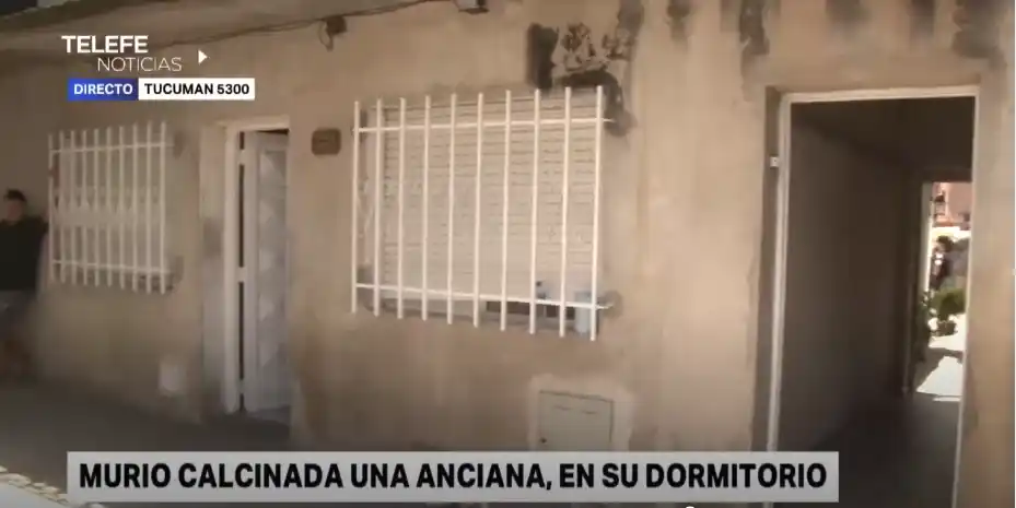 Trágico incendio en Rosario, una anciana murió calcinada
