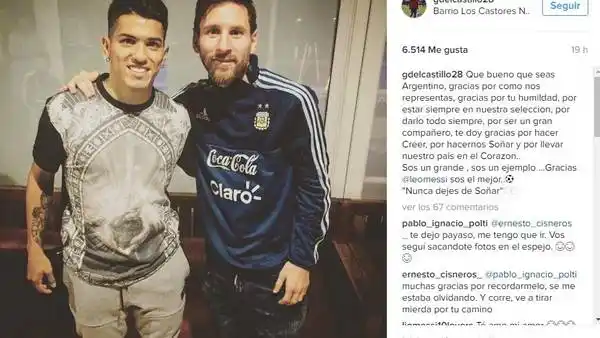 Messi, con ropa de la Selección tras la renuncia
