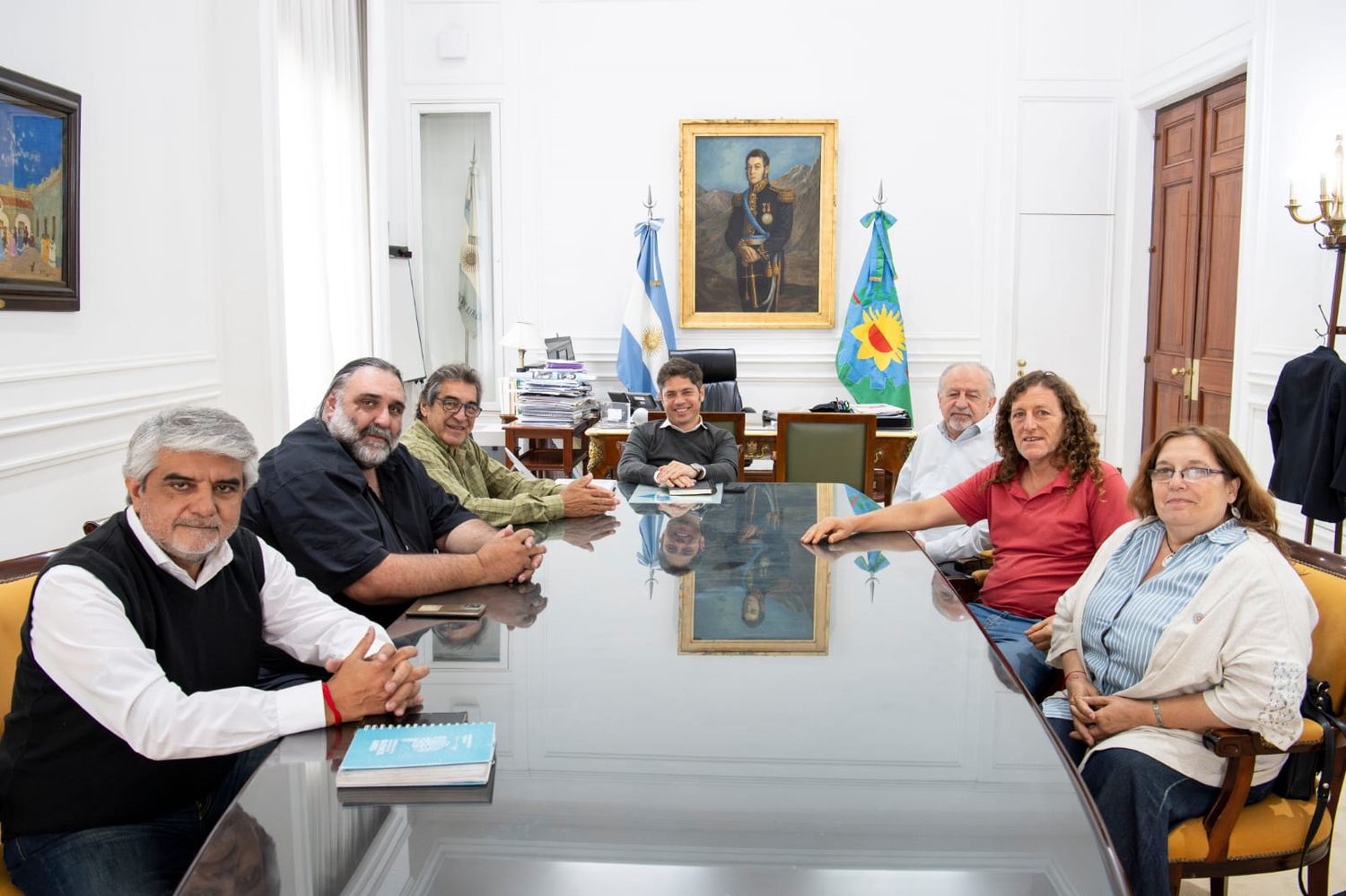 Prioridades. Los dos sectores de la CTA manifestaron su preocupación al gobernador Kicillof por las políticas de