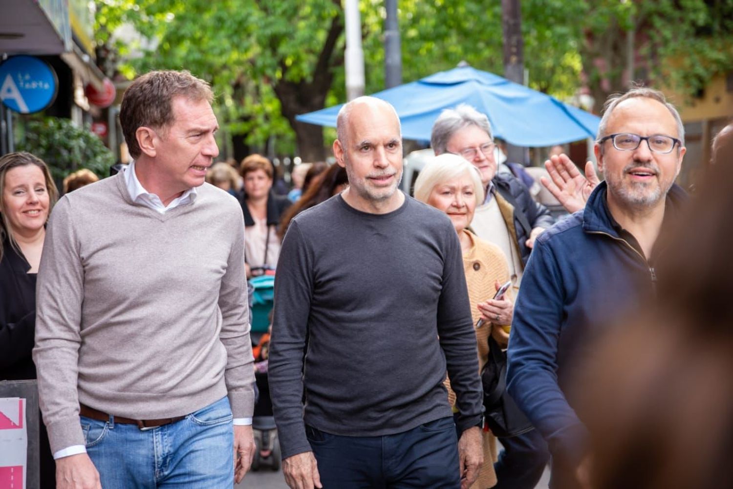 Rodríguez Larreta con Santilli y Valenzuela en Tres de Febrero: "La gente está angustiada porque no llega a fin de mes"