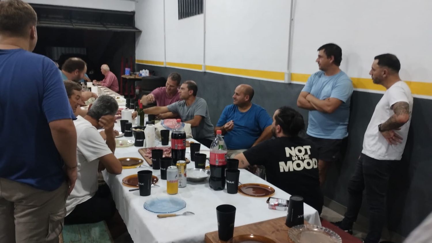 El equipo de Felipe Yané realizó una cena