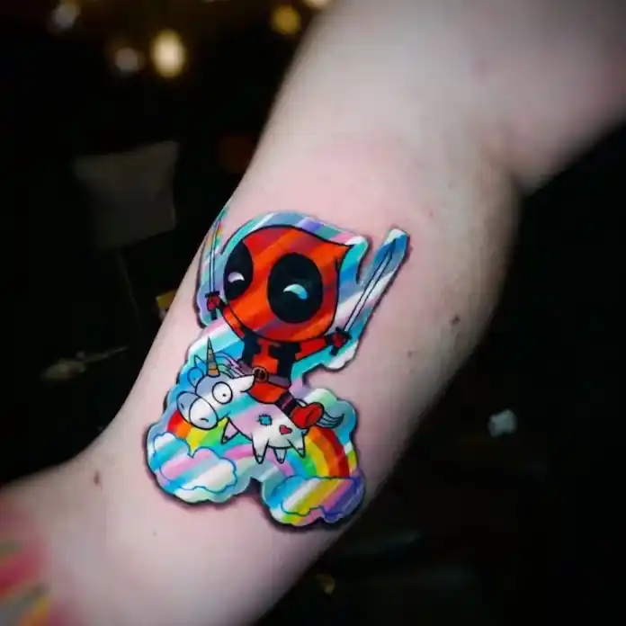 Tatuajes parecen stickers