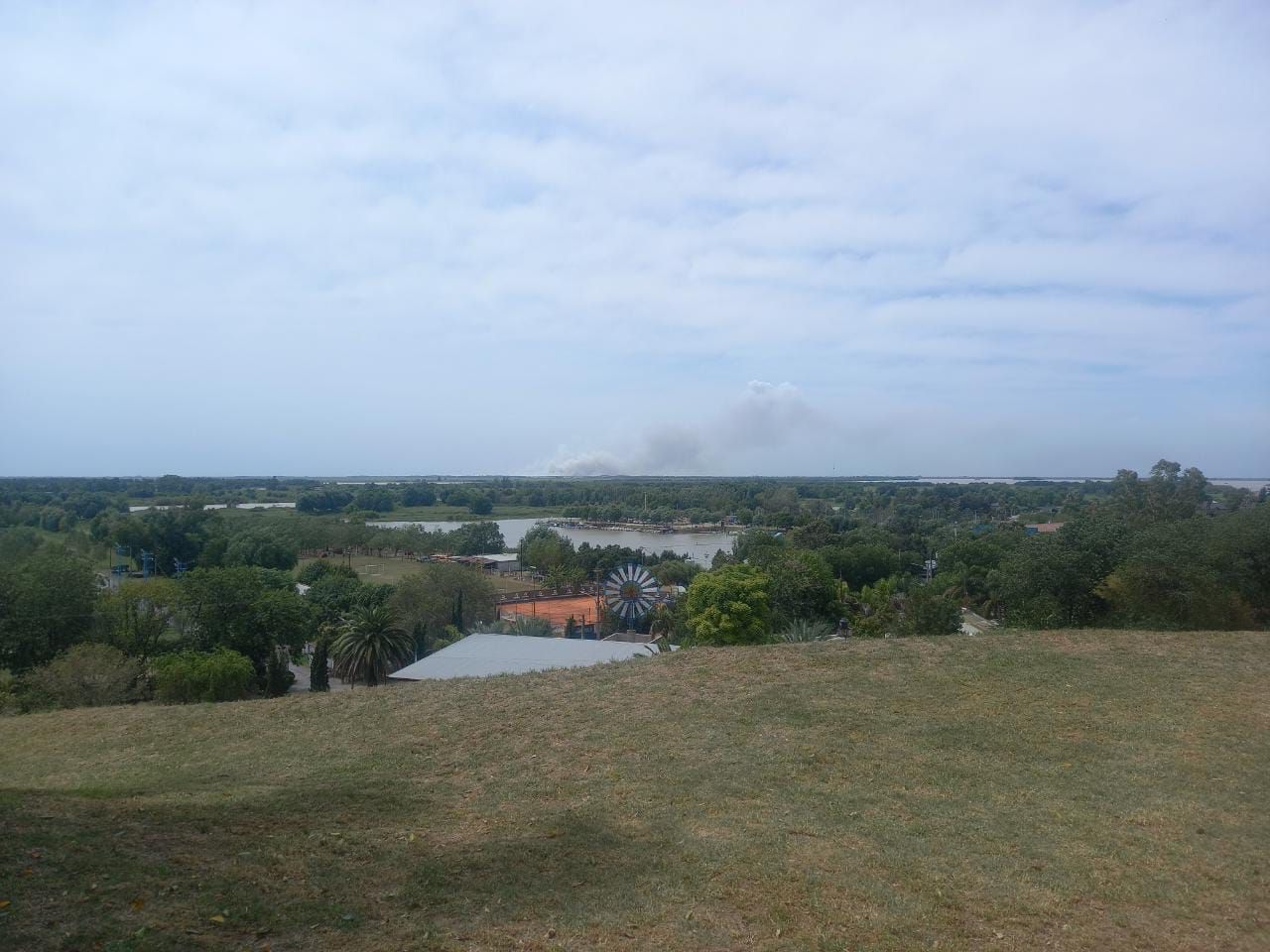 “Así se ve el humo desde la barranca”