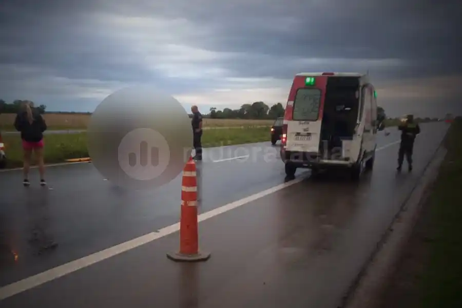 Tragedia en ruta 34 con una víctima fatal: tránsito totalmente cortado entre Rafaela y Susana