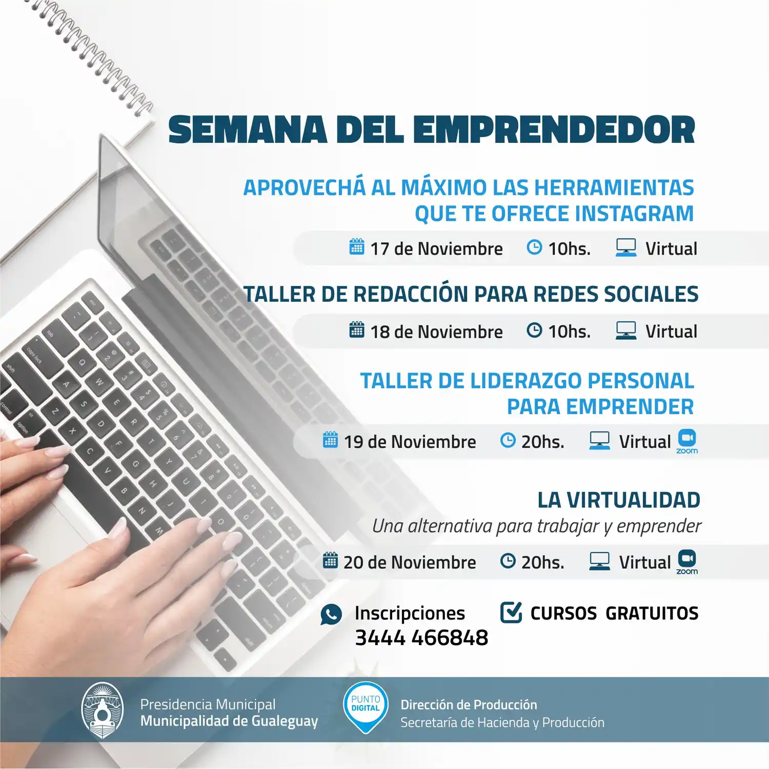 Punto Digital Gualeguay: Amplia agenda de cursos gratuitos 