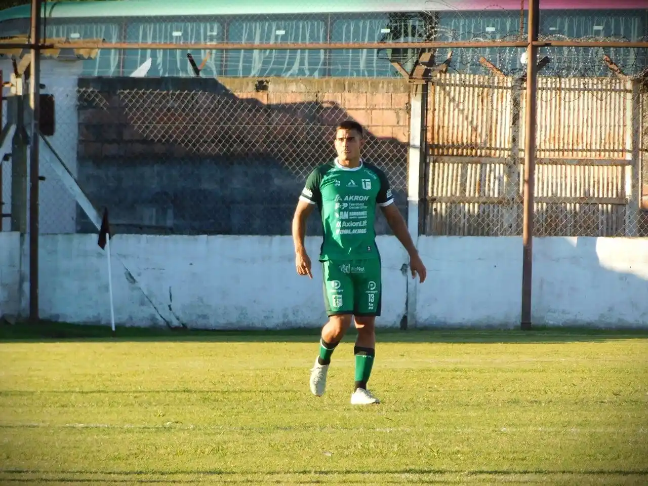 Lucas Alessi en su debut, el pasado domingo en Villa Ramallo. (Foto: Prensa Sportivo Belgrano)