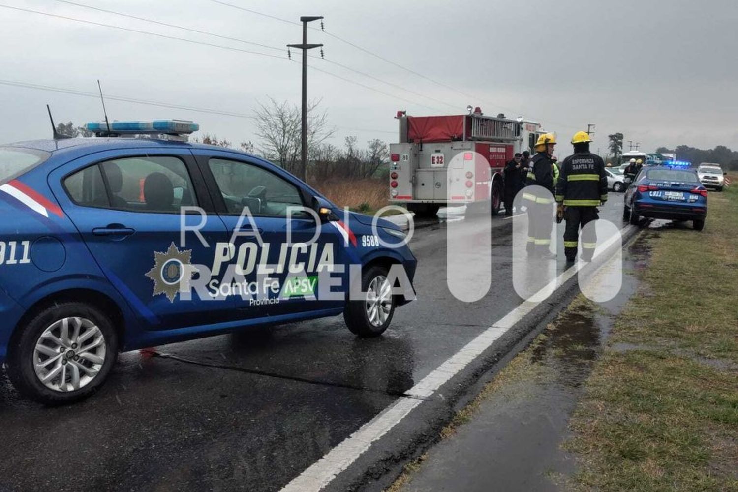 Siniestro vial en la Ruta Nacional 19: un motociclista perdió el control de su vehículo y despistó sobre la calzada