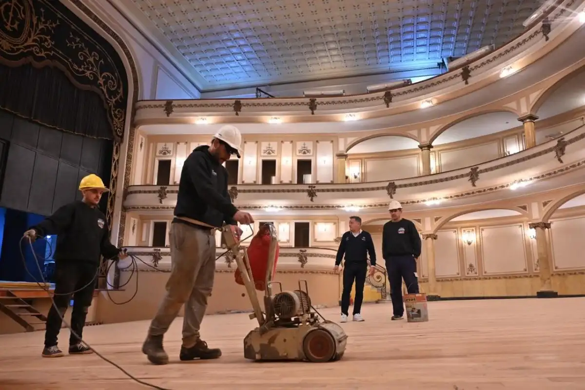 Finalizó la reconstrucción del piso del Teatro Gualeguaychú: qué es lo que resta para la inauguración