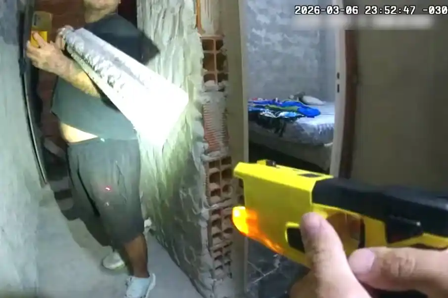 Detuvieron a un agresor en una vivienda de zona sur.