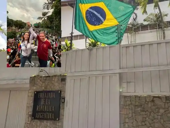 Opositores volvieron a la carga con el reclamo por los asilados en la Embajada Argentina