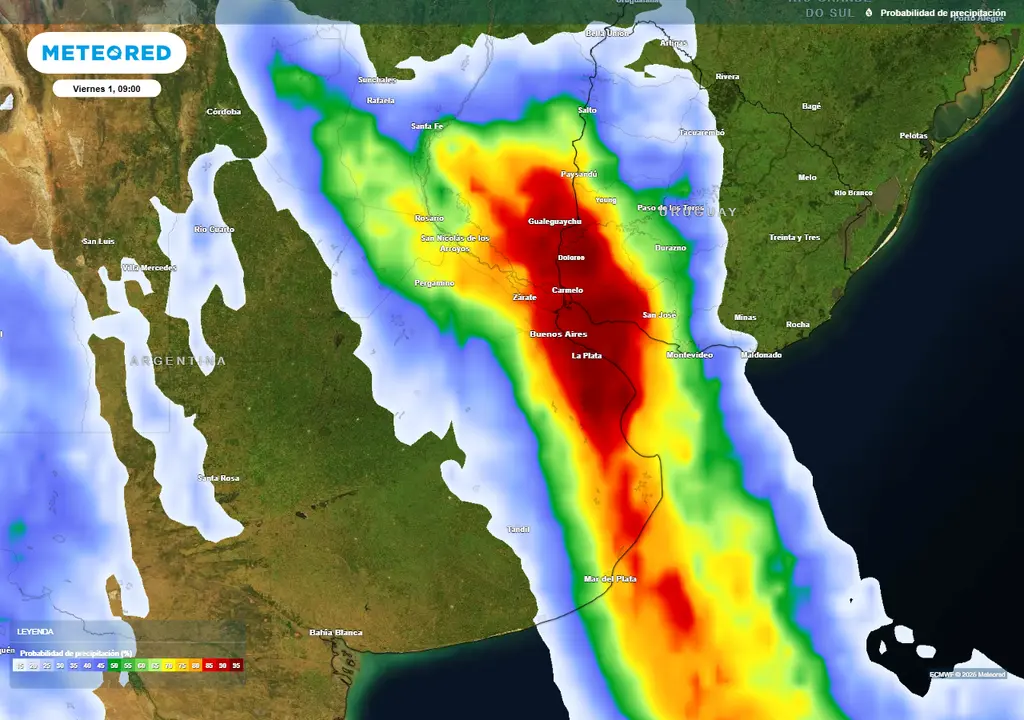 Sudestada y ciclogénesis: se esperan lluvias y fuertes vientos en Necochea y toda la Costa Atlántica