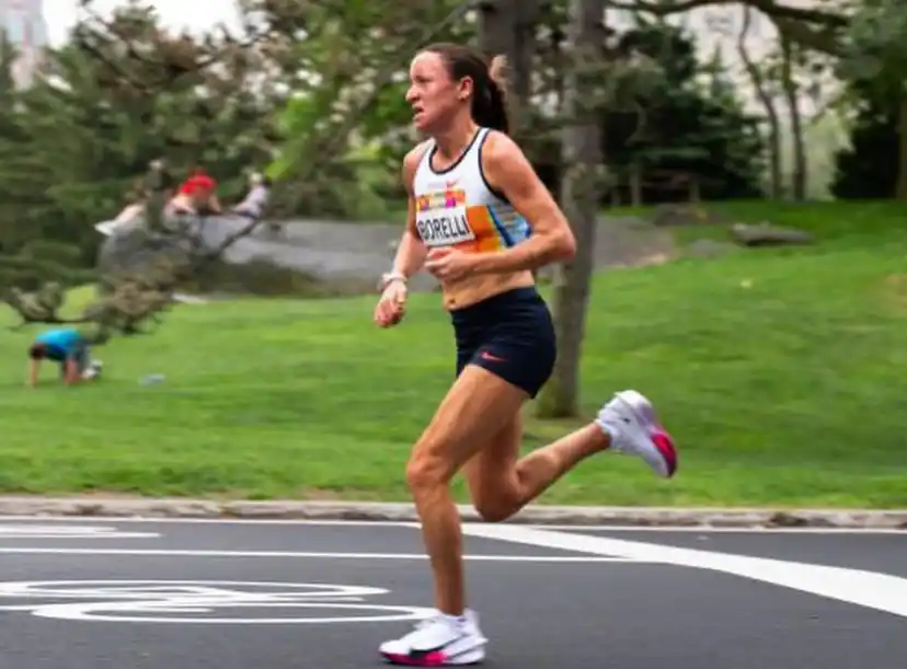Florencia Borelli corriendo en Central Park