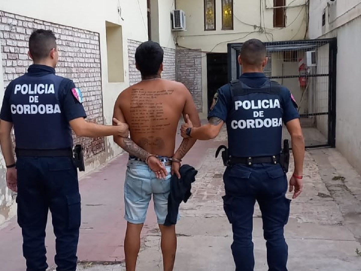 Allanamiento y detención de un hombre con una larga lista de antecedentes