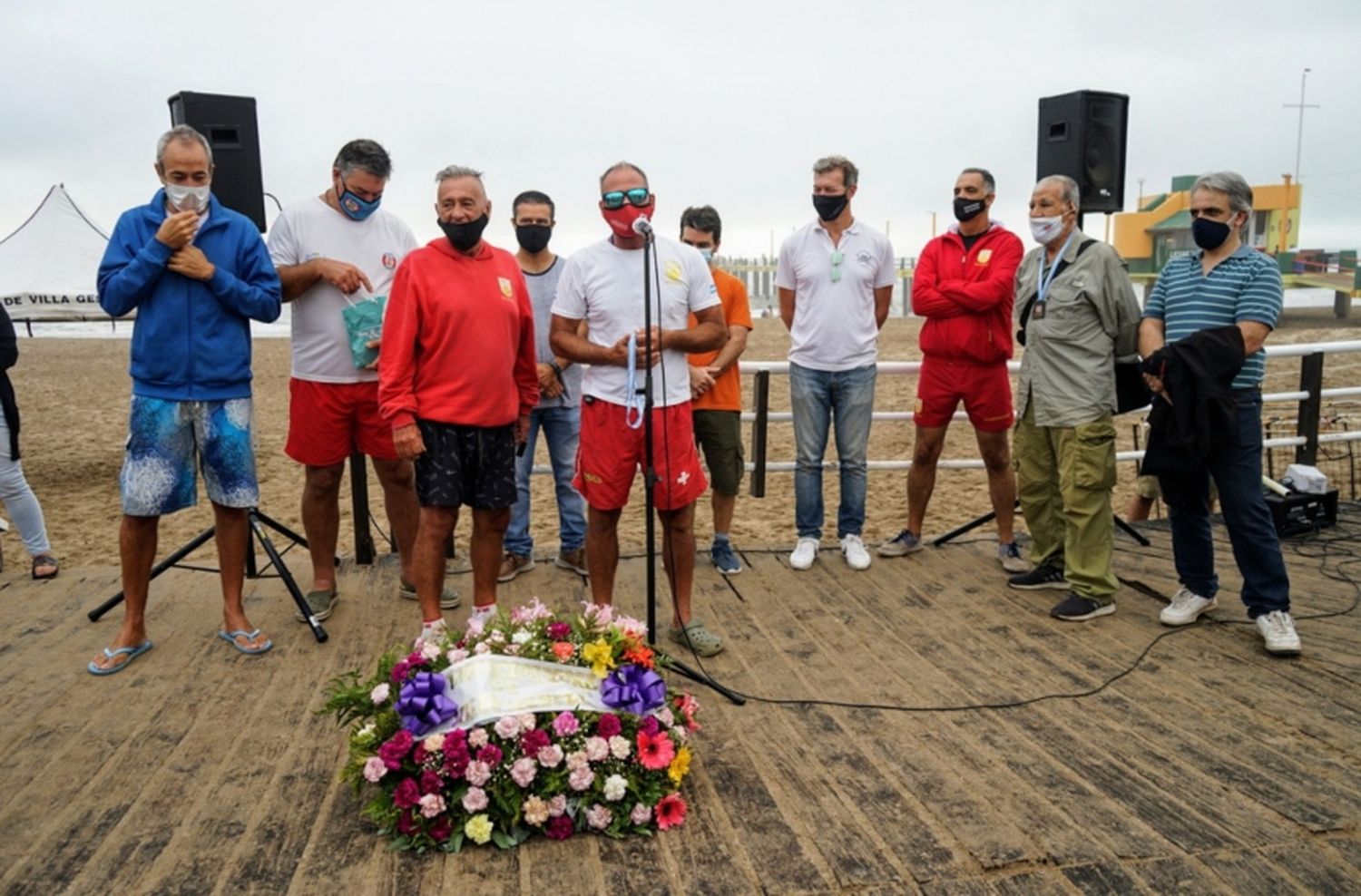 Realizaron un emotivo acto en homenaje a los guardavidas de Villa Gesell