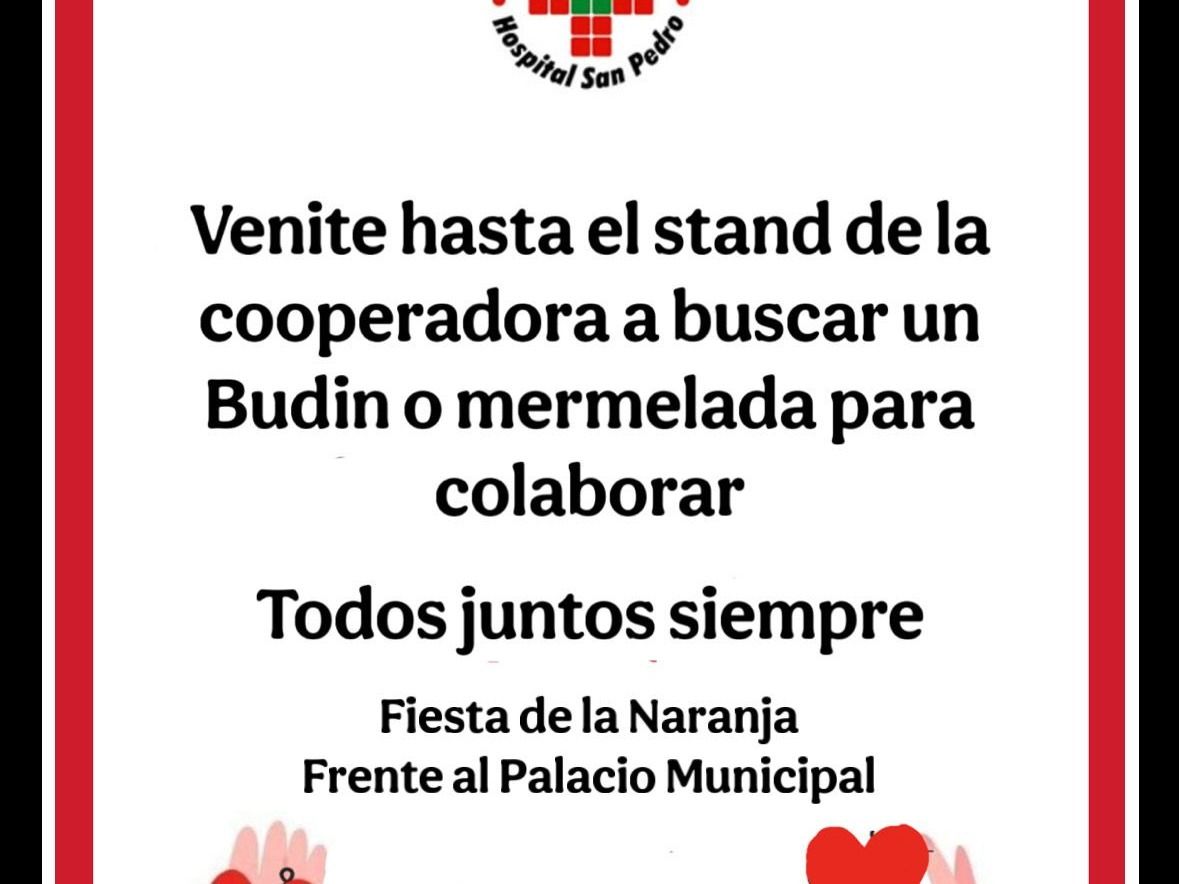 Invitan a comprar productos y colaborar con el Hospital Emilio Ruffa