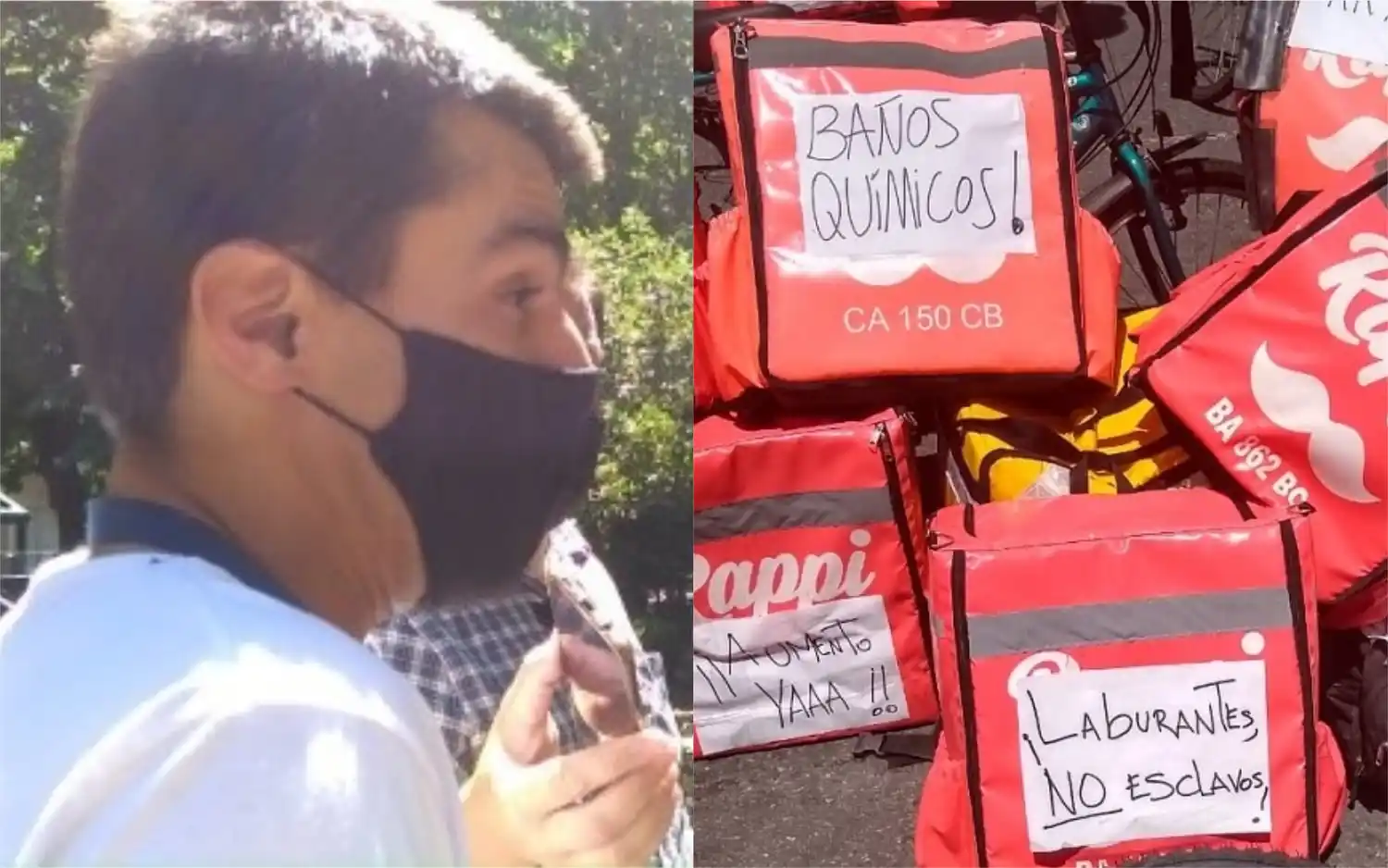 Repartidores de Rappi en Mar del Plata piden la reforma laboral de Macri y les "asusta" el blanqueo que propone Alberto