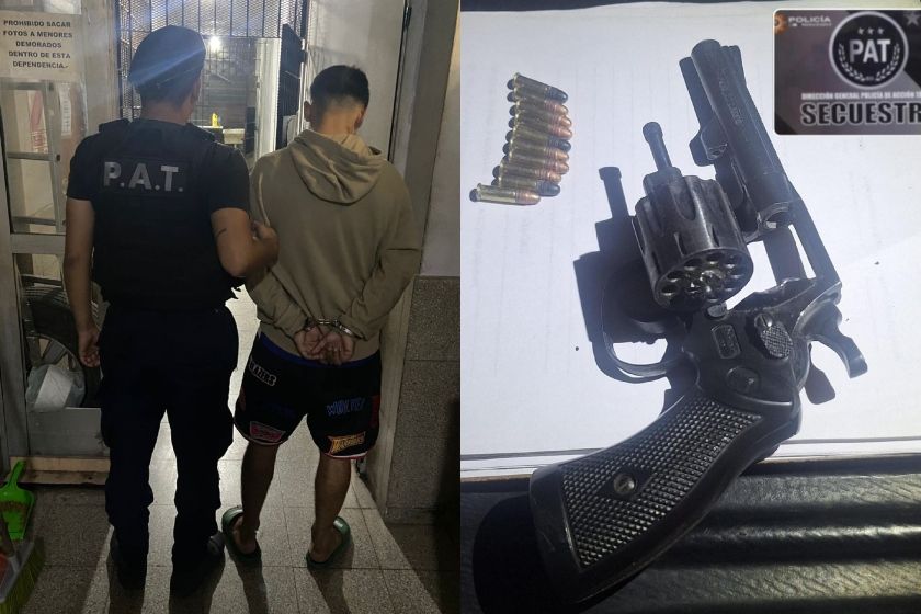 Detenido en zona oeste.