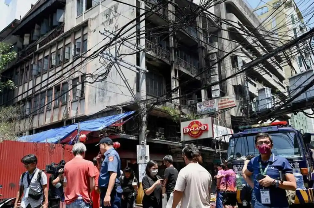 Incendio en un edificio