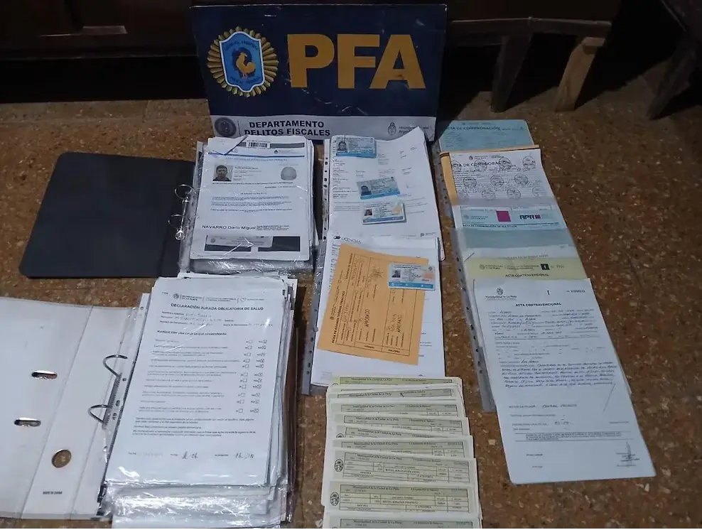 La operación descubrió una red de lavado de dinero en la Provincia.