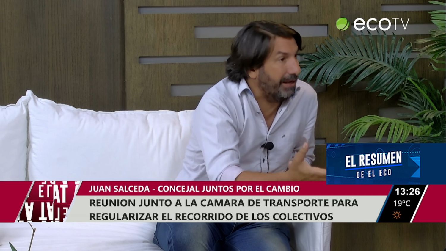 Reunión junto a la cámara de transporte para regularizar el recorrido de los colectivos
