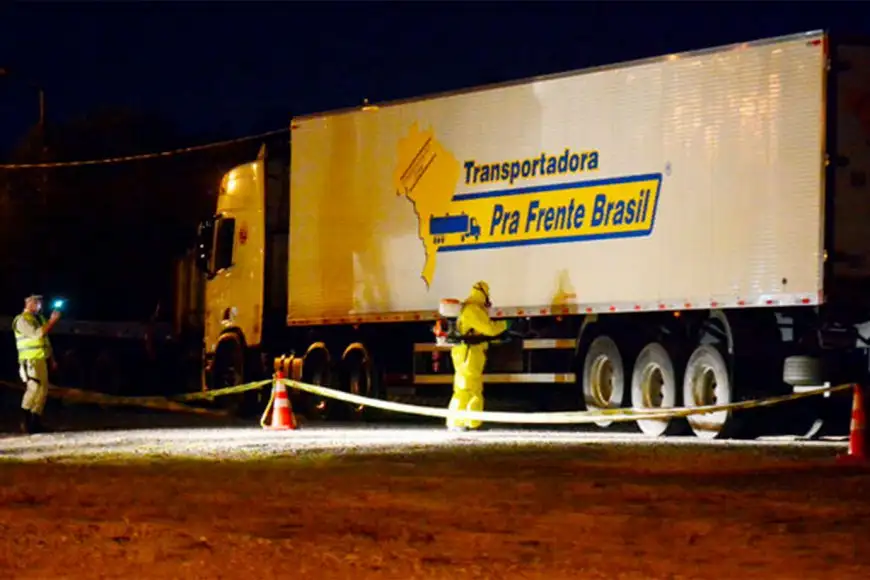 Camionero brasileño dio positivo cuando estaba por ingresar.