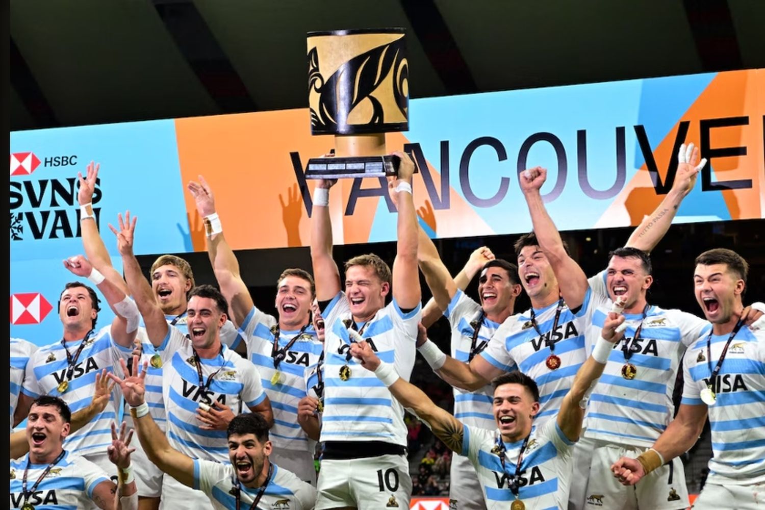 Los Pumas 7s pisaron fuerte en Canadá y se consagraron tetracampeones del Seven de Vancouver