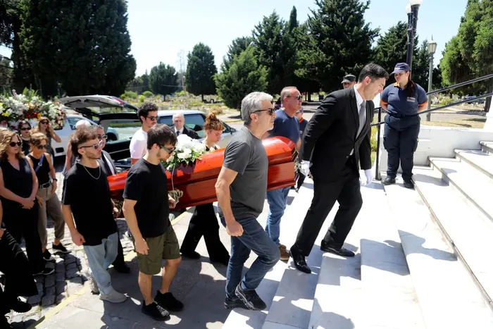Ricardo Darín trasladó los restos de su hermana Alejandra. Fotografía: Agencia Noticias Argentinas / Daniel Vides