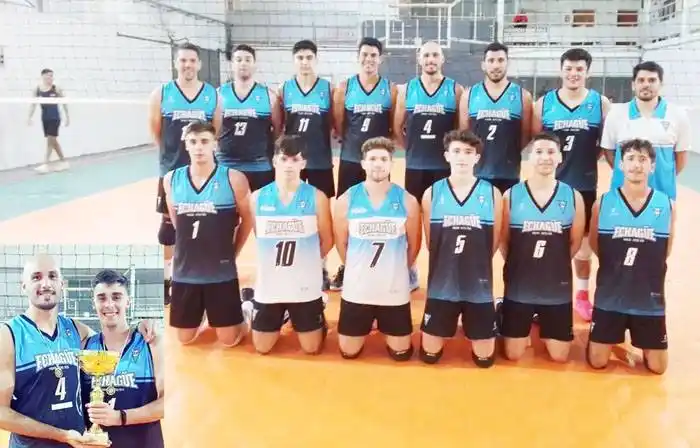 Dos camposeños campeones provinciales de voley
