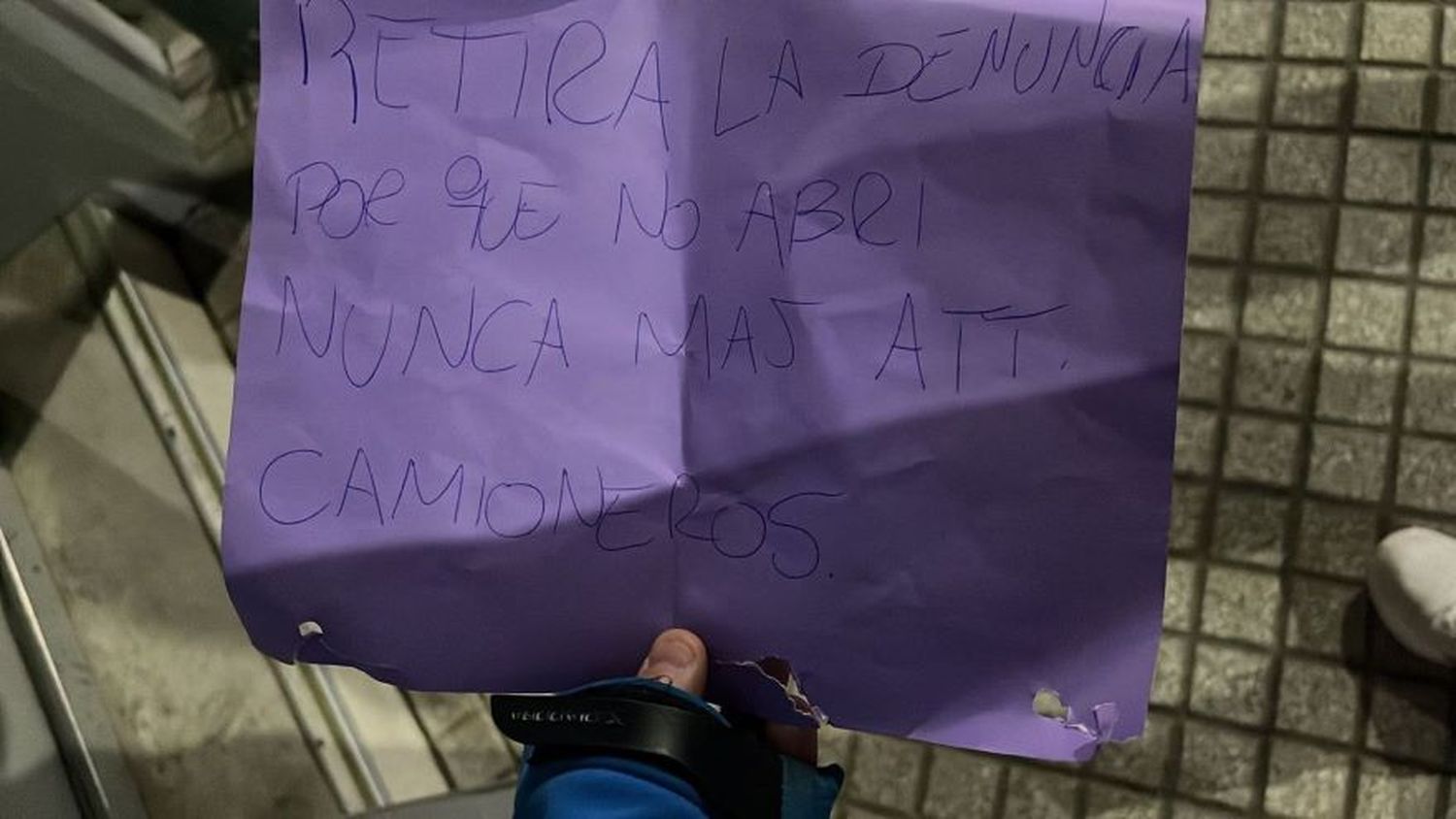 Amenazaron a empresaria líder de movimiento anti bloqueos de Camioneros