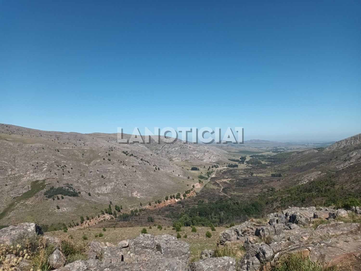 Una vista desde el Cerro Bahía Blanca en el Parque Provincial