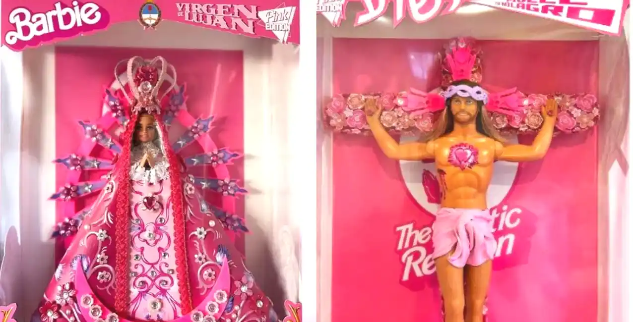 Los artistas argentinos explicaron: “Elegimos a Barbie y Ken porque son considerados íconos del pop en todo el mundo”.