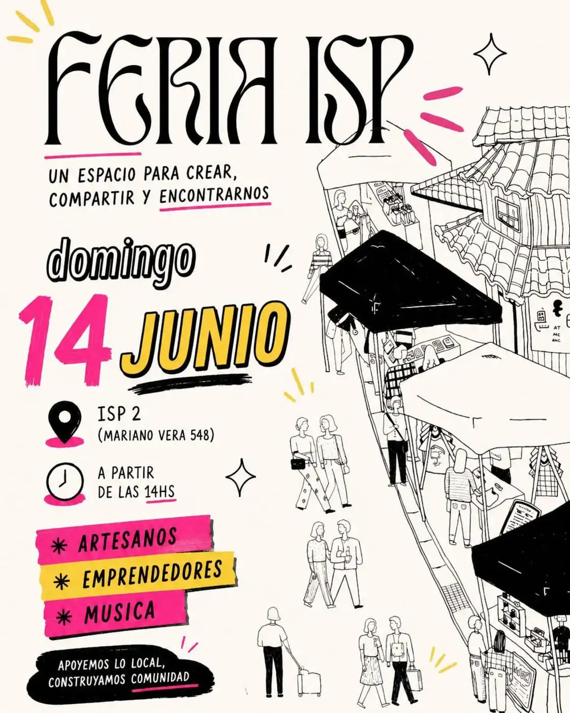 Marcos Gregorio - presidente del Centro de Estudiantes del ISP2 | Este domingo: "Feria ISP, un espacio para crear, compartir y encontrarnos"