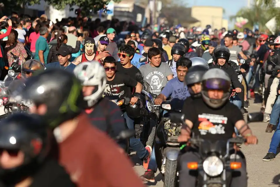 Se realizó la tradicional caravana de motos