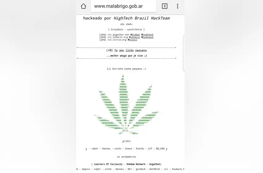 Ciberataque brasilero en Buenos Aires