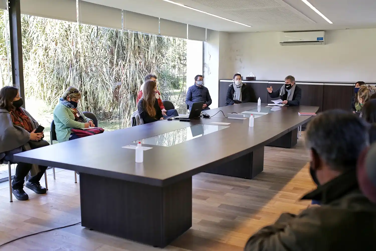 Jatón se reunió con integrantes de la red de instituciones de Pompeya