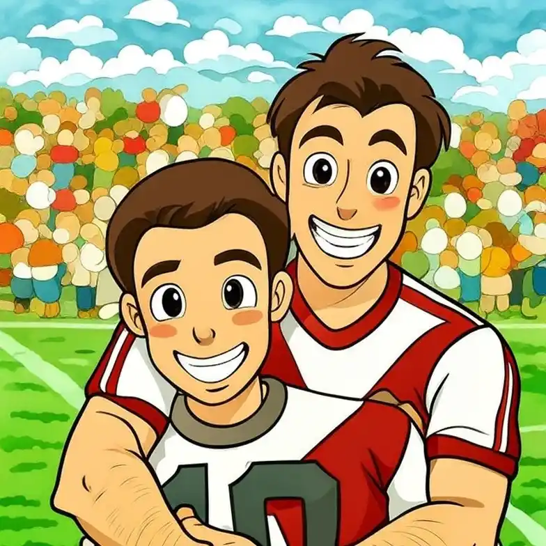 Juntos, dos generaciones de millonarios.