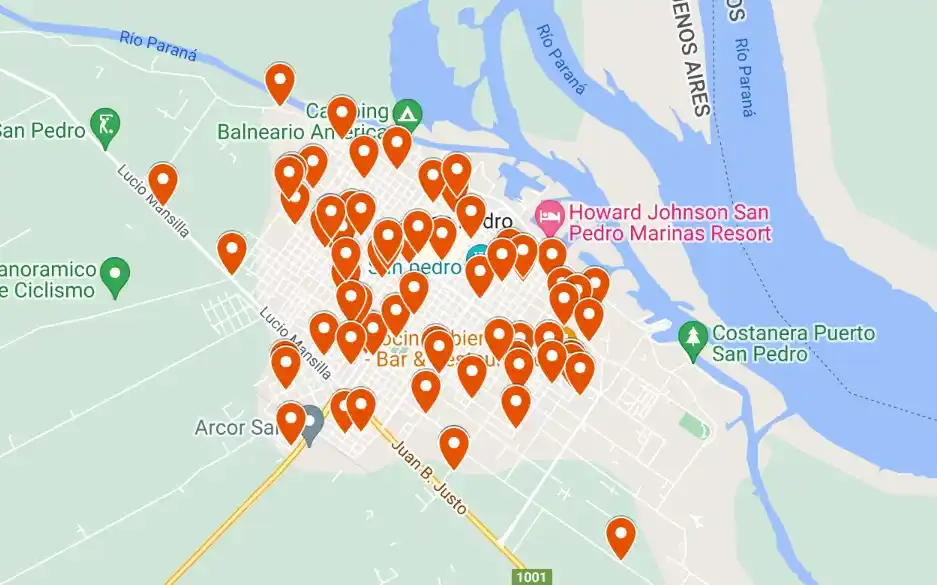 El mapa de lo hurtos: más de 75 casos denunciados en julio
