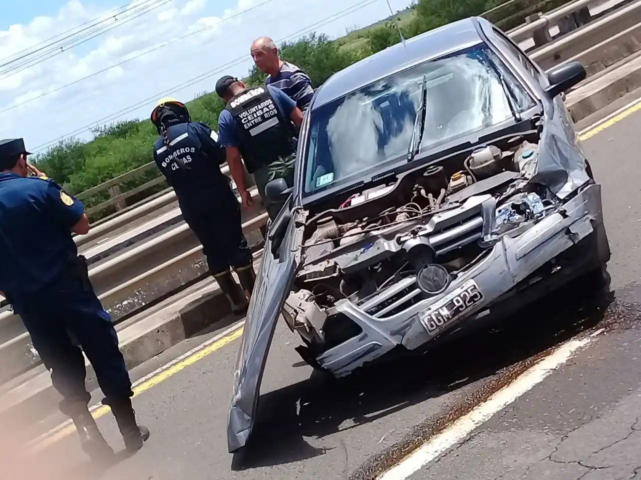 Perdió el control y terminó estrellado contra el puente del Arroyo Malambo