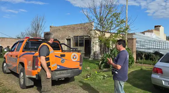 El Gobierno Provincial asiste a las localidades afectadas por las fuertes tormentas