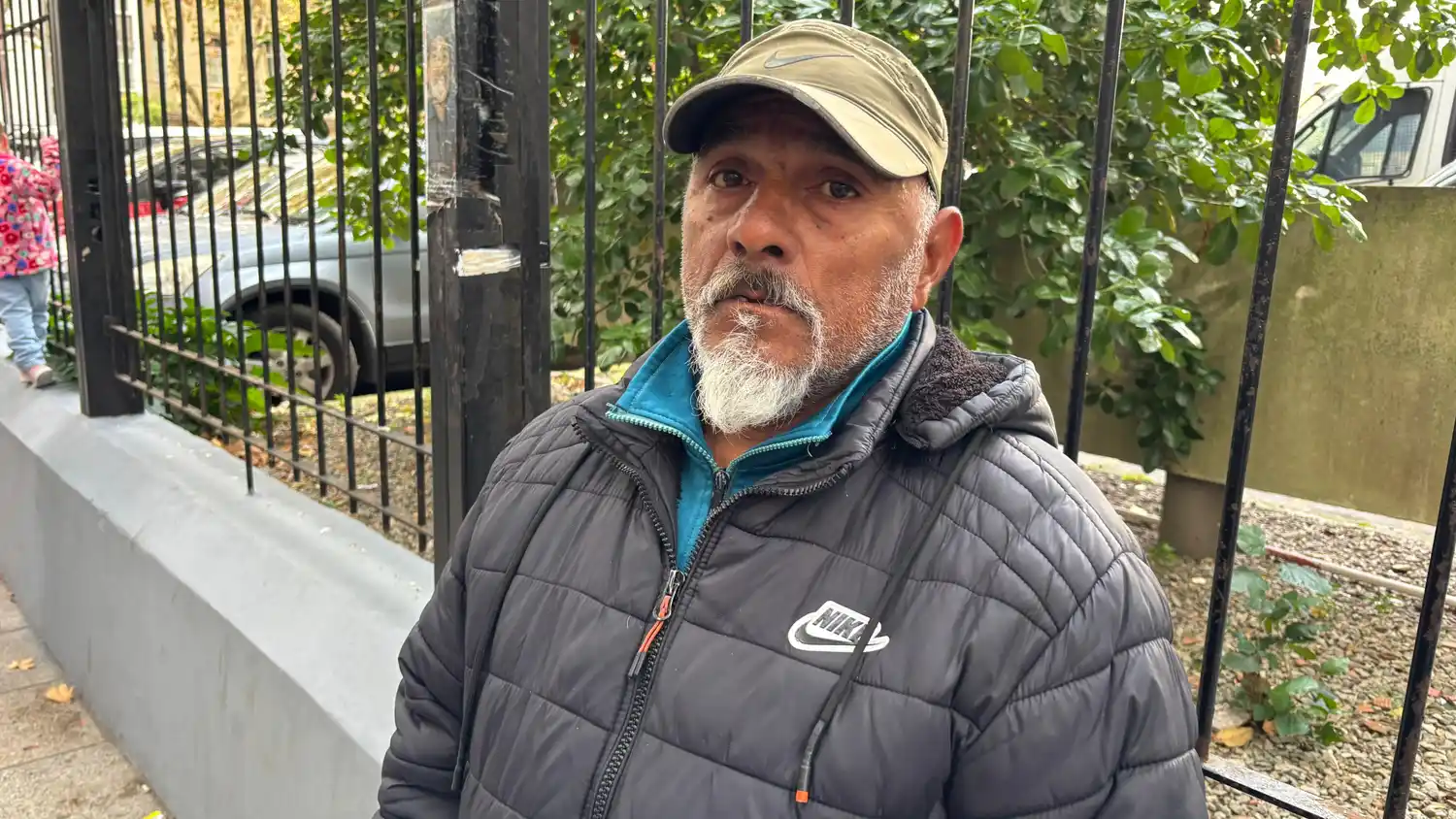 Javier, padre del joven asesinado, visitó tribunales esta mañana