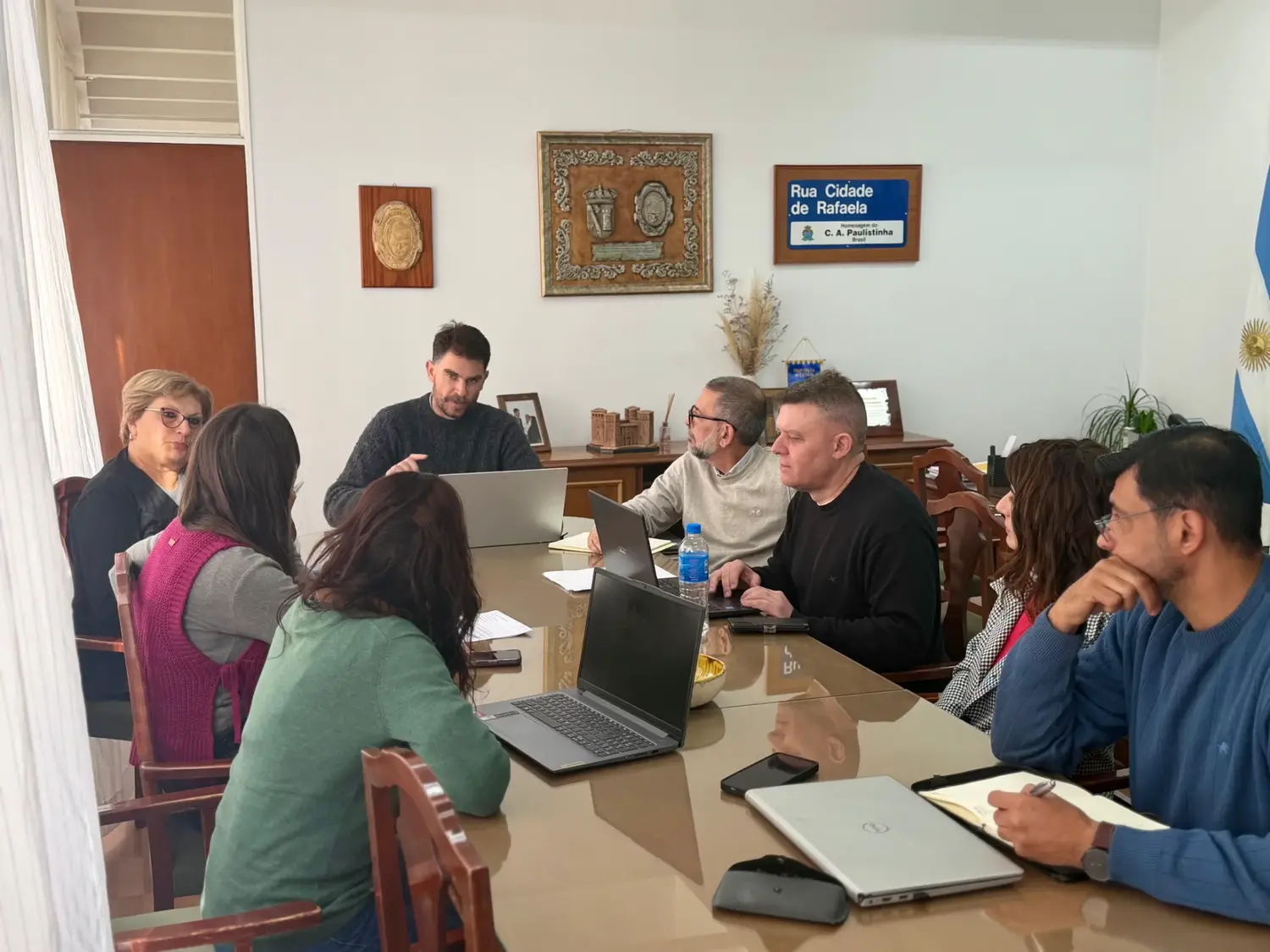 Los concejales recibieron información sobre el avance del plan de pavimentación