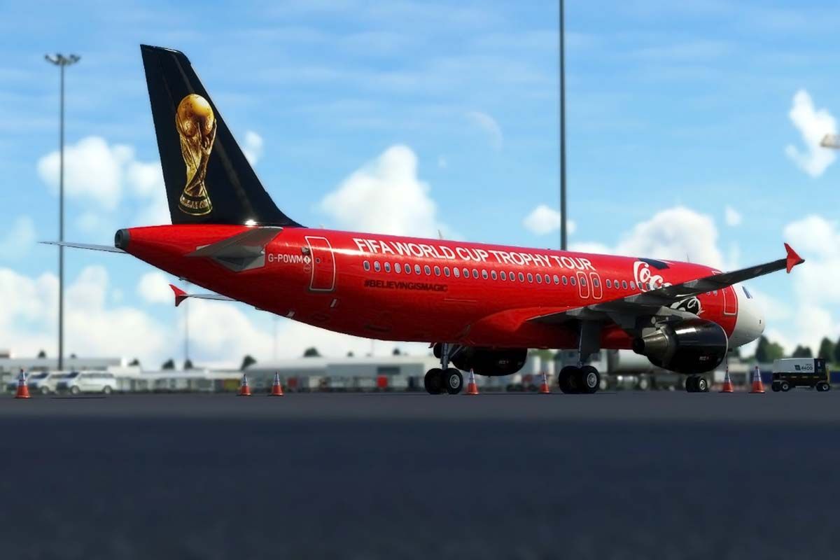 The World Cup aircraft arrived in Argentina