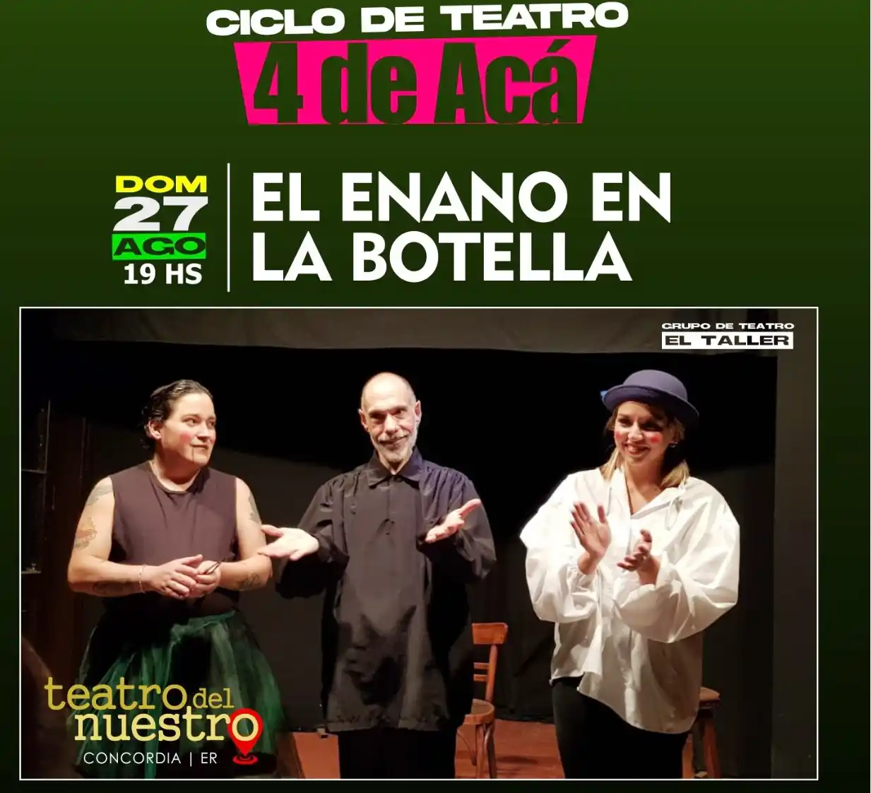 Continúa en Pueblo Viejo el Ciclo “4 de Acá”